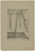 Louise Bourgeois. Plate 8 of 9, from the illustrated book, He Disappeared into Complete Silence, first edition. 1946-1947