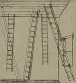 Louise Bourgeois. Plate 8 of 9, from the illustrated book, He Disappeared into Complete Silence, first edition. 1946-1947