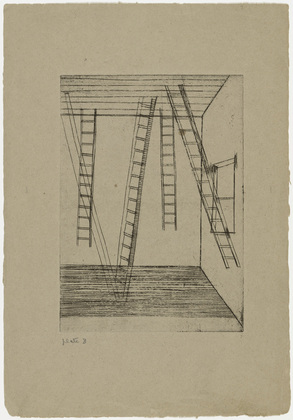 Louise Bourgeois. Plate 8 of 9, from the illustrated book, He Disappeared into Complete Silence, first edition. 1946-1947
