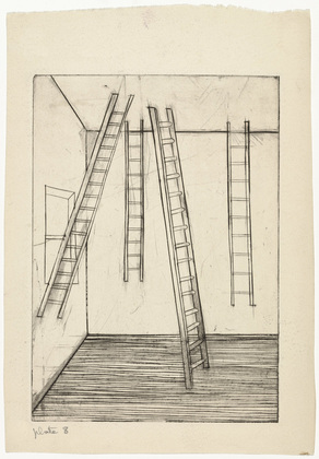 Louise Bourgeois. Plate 8 of 9, from the illustrated book, He Disappeared into Complete Silence, first edition. 1946-1947