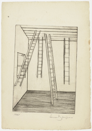 Louise Bourgeois. Plate 8 of 9, from the illustrated book, He Disappeared into Complete Silence, first edition. 1947