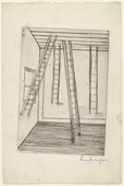 Louise Bourgeois. Plate 8 of 9, from the illustrated book, He Disappeared into Complete Silence, first edition. 1946-1947