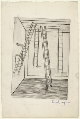 Louise Bourgeois. Plate 8 of 9, from the illustrated book, He Disappeared into Complete Silence, first edition. 1946-1947