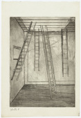 Louise Bourgeois. Plate 8 of 9, from the illustrated book, He Disappeared into Complete Silence, first edition. 1946-1947
