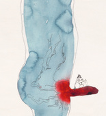 Louise Bourgeois with Tracey Emin. A Million Ways to Cum, no. 2 of 16, from the series, Do Not Abandon Me. 2009-2010