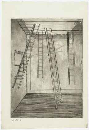 Louise Bourgeois. Plate 8 of 9, from the illustrated book, He Disappeared into Complete Silence, first edition. 1946-1947