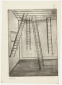 Louise Bourgeois. Plate 8 of 9, from the illustrated book, He Disappeared into Complete Silence, first edition. 1946-1947