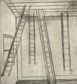 Louise Bourgeois. Plate 8 of 9, from the illustrated book, He Disappeared into Complete Silence, first edition. 1946-1947