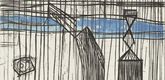 Louise Bourgeois. Plate 9 of 11, from the illustrated book, He Disappeared into Complete Silence, second edition. 2005