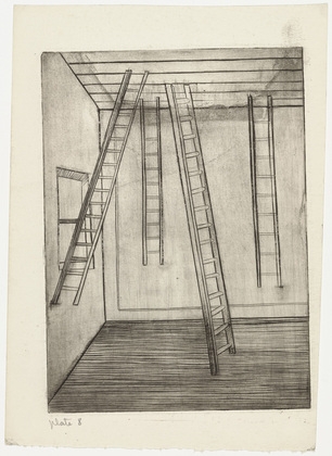 Louise Bourgeois. Plate 8 of 9, from the illustrated book, He Disappeared into Complete Silence, first edition. 1946-1947