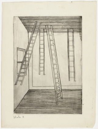 Louise Bourgeois. Plate 8 of 9, from the illustrated book, He Disappeared into Complete Silence, first edition. 1946-1947