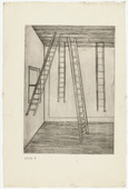 Louise Bourgeois. Plate 8 of 9, from the illustrated book, He Disappeared into Complete Silence, first edition. 1946-1947