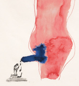 Louise Bourgeois with Tracey Emin. I Held Your Sperm and Cried, no. 7 of 16, from the series, Do Not Abandon Me. 2009-2010