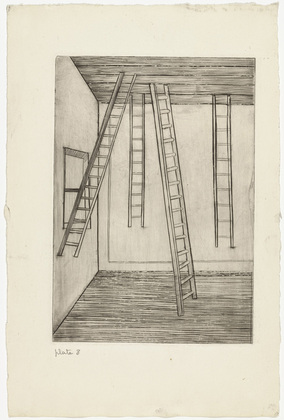 Louise Bourgeois. Plate 8 of 9, from the illustrated book, He Disappeared into Complete Silence, first edition. 1946-1947