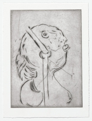 Louise Bourgeois. Untitled, plate 7 of 9, from the portfolio, The View from the Bottom of the Well. 1995