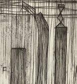 Louise Bourgeois. Plate 9 of 9, from the illustrated book, He Disappeared into Complete Silence. 1946-1947
