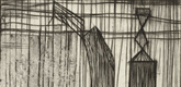 Louise Bourgeois. Plate 9 of 9, from the illustrated book, He Disappeared into Complete Silence. 1946-1947