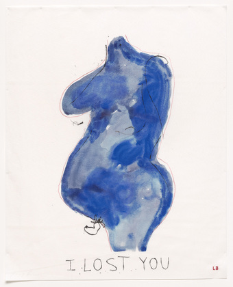 Louise Bourgeois with Tracey Emin. I Lost You, no. 9 of 16, from the series, Do Not Abandon Me. 2009-2010