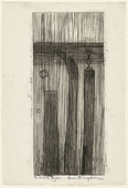 Louise Bourgeois. Plate 9 of 9, from the illustrated book, He Disappeared into Complete Silence. 1946-1947