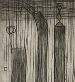 Louise Bourgeois. Plate 9 of 9, from the illustrated book, He Disappeared into Complete Silence. 1946-1947