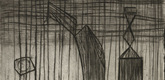 Louise Bourgeois. Plate 9 of 9, from the illustrated book, He Disappeared into Complete Silence. 1946-1947