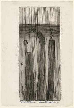 Louise Bourgeois. Plate 9 of 9, from the illustrated book, He Disappeared into Complete Silence. 1946-1947