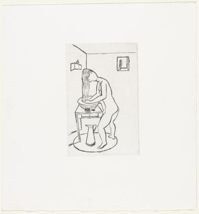 Louise Bourgeois. Untitled, plate 9 of 14, from the portfolio, Autobiographical Series. 1993