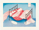 Louise Bourgeois. Le Lit, Gros &Eacute;dredon, Bleu. 1997