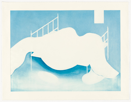 Louise Bourgeois. Le Lit, Gros &Eacute;dredon, Bleu. 1997