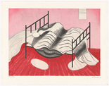Louise Bourgeois. Le Lit, Gros &Eacute;dredon, Bleu. 1997
