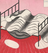 Louise Bourgeois. Le Lit, Gros &Eacute;dredon, Bleu. 1997