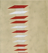 Louise Bourgeois. Untitled, no. 3 of 8, from the puritan: triptych set #11 of 12. 1990-1997