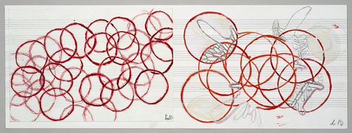 Louise Bourgeois. Untitled drawing, in Nothing to Remember (set 1), from the series of folio sets (1-6). 2004-2006