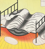 Louise Bourgeois. Le Lit, Gros &Eacute;dredon, Bleu. 1997