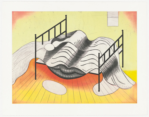 Louise Bourgeois. Le Lit, Gros &Eacute;dredon, Bleu. 1997