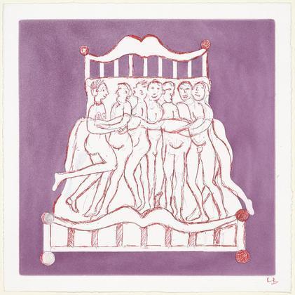 Louise Bourgeois. Untitled, plate 5 of 5, from the illustrated book, and plate 5 of 7, from the portfolio, Metamorfosis. 1997