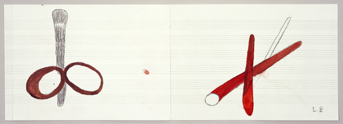 Louise Bourgeois. Untitled, no. 8, in Nothing to Remember (set 1), from the series of folio sets (1-6). 2004-2006
