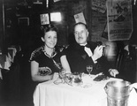 Louise Bourgeois. Louise Bourgeois with her father Louis at Leon & Eddie's Restaurant in New York City in 1948