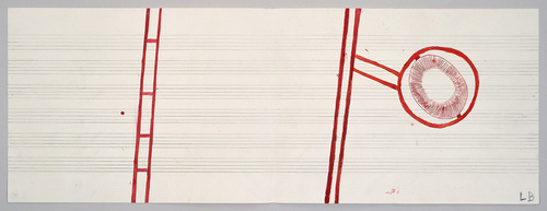 Louise Bourgeois. Untitled drawing, in Nothing to Remember (set 1), from the series of folio sets (1-6). 2004-2006