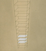 Louise Bourgeois. Untitled, no. 2 of 8, from the puritan: triptych set #11 of 12. 1990-1997
