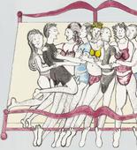 Louise Bourgeois. Eight in Bed. 2000