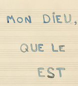 Louise Bourgeois. Mon Dieu, Mon Dieu, Que le Silence Est Beau. 2006