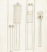 Louise Bourgeois. Atlantic Avenue No 2: Transparent Houses. c. 1990