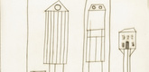 Louise Bourgeois. Atlantic Avenue No 2: Transparent Houses. c. 1990