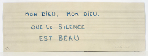 Louise Bourgeois. Mon Dieu, Mon Dieu, Que le Silence Est Beau. 2006