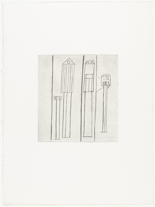 Louise Bourgeois. Atlantic Avenue No 2: Transparent Houses. c. 1990