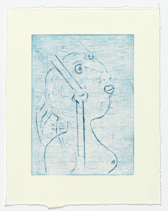 Louise Bourgeois. Untitled, plate 7 of 9, from the portfolio, The View from the Bottom of the Well. 1995
