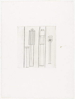 Louise Bourgeois. Atlantic Avenue No 2: Transparent Houses. c. 1990