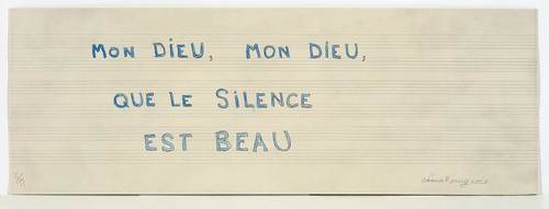 Louise Bourgeois. Mon Dieu, Mon Dieu, Que le Silence Est Beau. 2006
