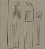Louise Bourgeois. Atlantic Avenue No 2: Transparent Houses. c. 1990